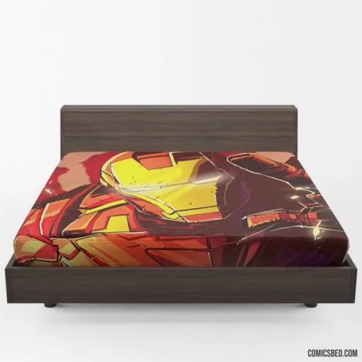 Iron Man Marvel Tech Innovator Comic Fitted Sheet