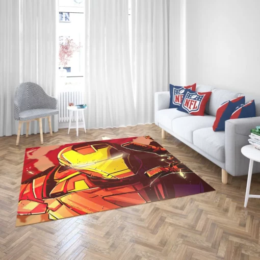 Iron Man Marvel Tech Innovator Comic Rug 2