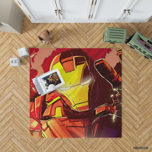 Iron Man Marvel Tech Innovator Comic Rug