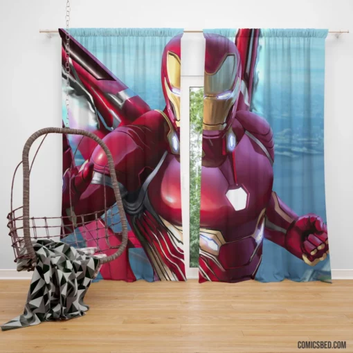 Iron Man Marvel Technological Visionary Comic Curtain