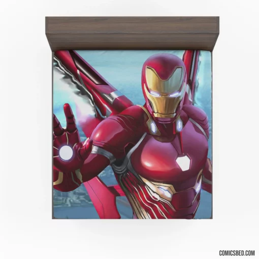 Iron Man Marvel Technological Visionary Comic Fitted Sheet 1