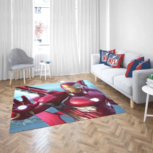 Iron Man Marvel Technological Visionary Comic Rug 2