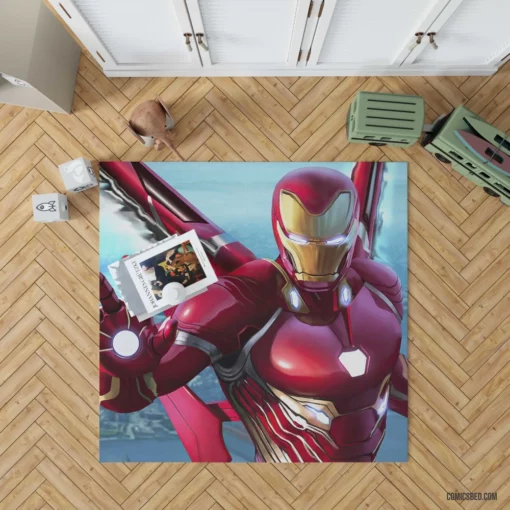 Iron Man Marvel Technological Visionary Comic Rug