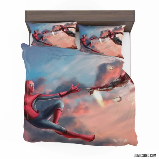 Iron Man Spider-Man Marvel Duo Comic Bedding Set 1