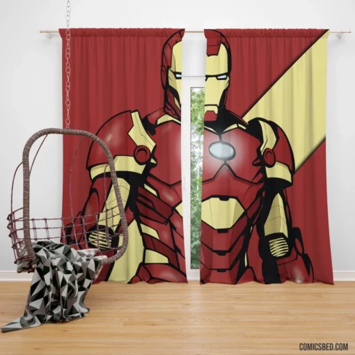 Iron Man Superhero Genius Comic Curtain