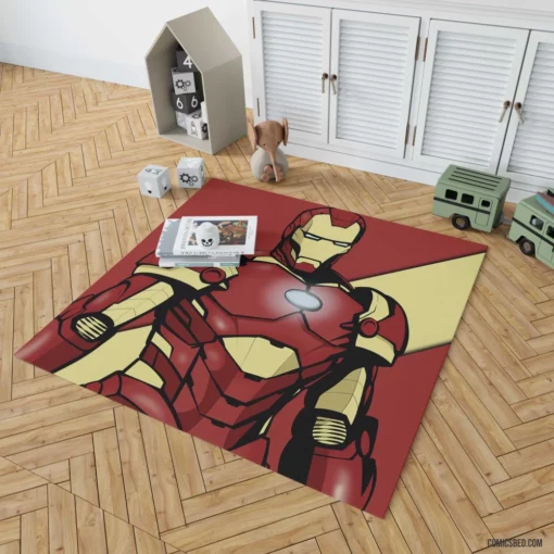 Iron Man Superhero Genius Comic Rug 1