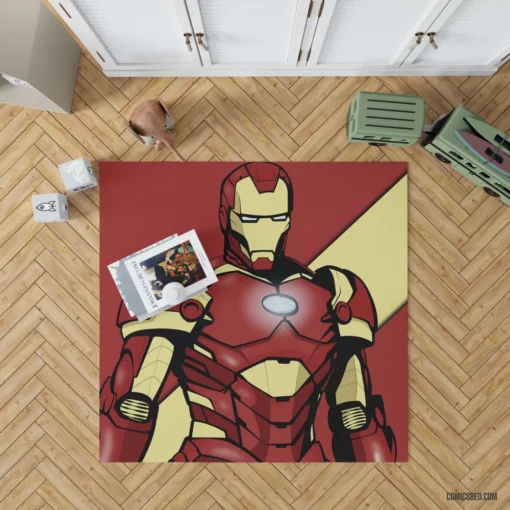 Iron Man Superhero Genius Comic Rug