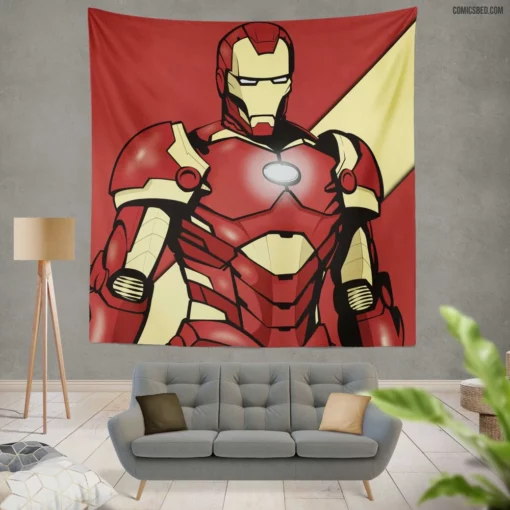 Iron Man Superhero Genius Comic Wall Tapestry