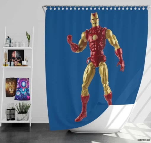 Iron Man Tech Genius Adventures Comic Shower Curtain