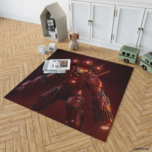 Iron Man Tech Genius Hero Comic Rug 1