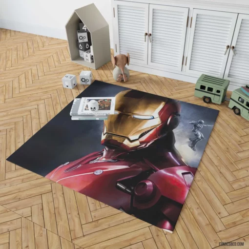 Iron Man Tech Genius Inventor Comic Rug 1