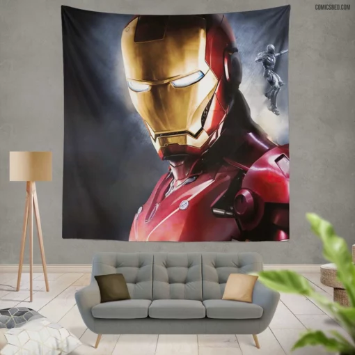 Iron Man Tech Genius Inventor Comic Wall Tapestry