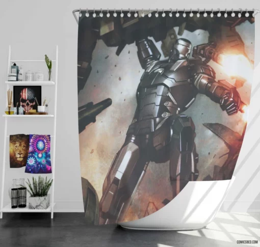 Iron Man Tech Innovator Chronicles Comic Shower Curtain