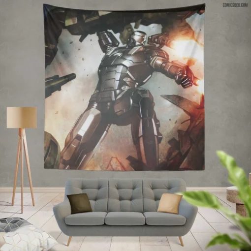 Iron Man Tech Innovator Chronicles Comic Wall Tapestry