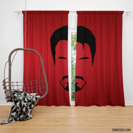 Iron Man Technological Hero Comic Curtain