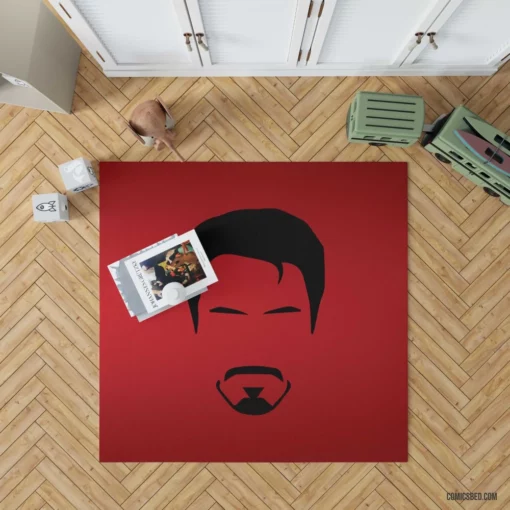 Iron Man Technological Hero Comic Rug