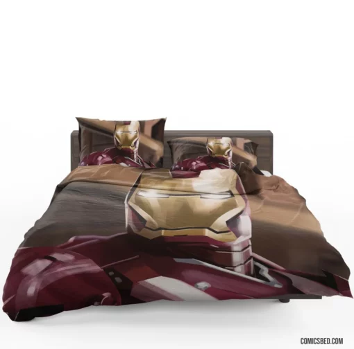 Iron Man Tony Stark Adventure Comic Bedding Set