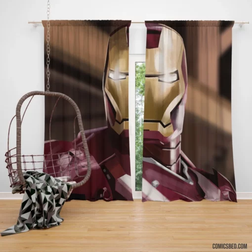 Iron Man Tony Stark Adventure Comic Curtain