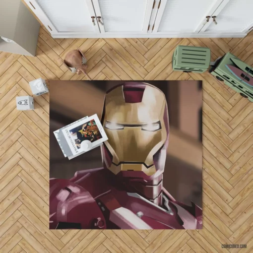 Iron Man Tony Stark Adventure Comic Rug