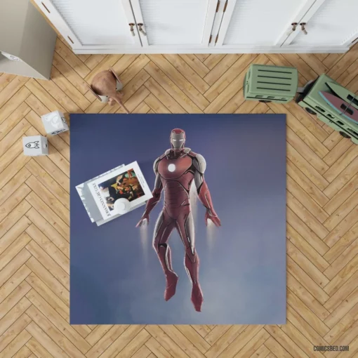 Iron Man Tony Stark Courageous Quest Comic Rug