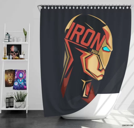 Iron Man Tony Stark Enduring Legacy Comic Shower Curtain