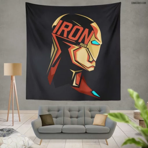 Iron Man Tony Stark Enduring Legacy Comic Wall Tapestry