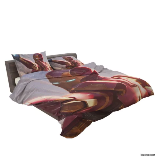 Iron Man Tony Stark Enduring Spirit Comic Bedding Set 2