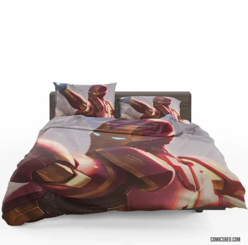 Iron Man Tony Stark Enduring Spirit Comic Bedding Set