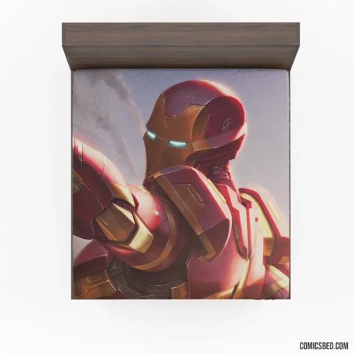 Iron Man Tony Stark Enduring Spirit Comic Fitted Sheet 1