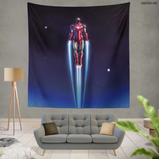 Iron Man Tony Stark Epic Odyssey Comic Wall Tapestry