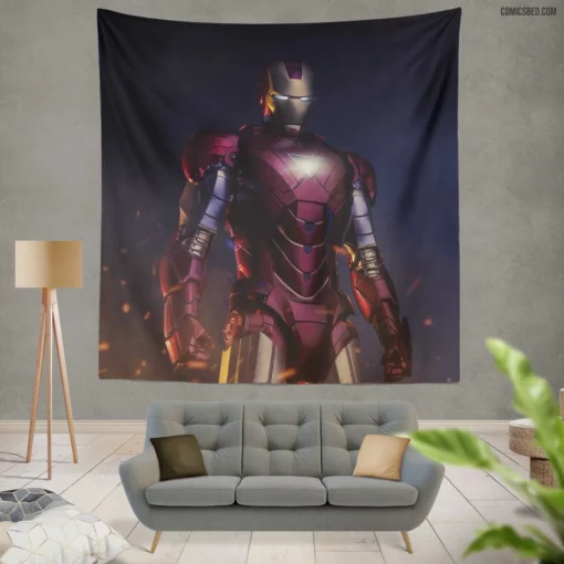 Iron Man Tony Stark Eternal Legacy Comic Wall Tapestry