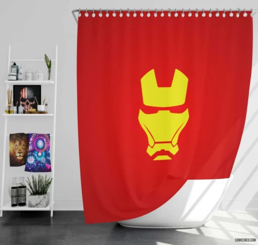 Iron Man Tony Stark Everlasting Heritage Comic Shower Curtain