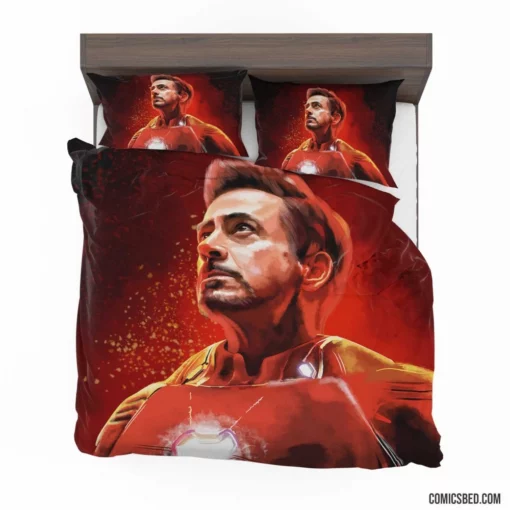 Iron Man Tony Stark Genius Comic Bedding Set 1