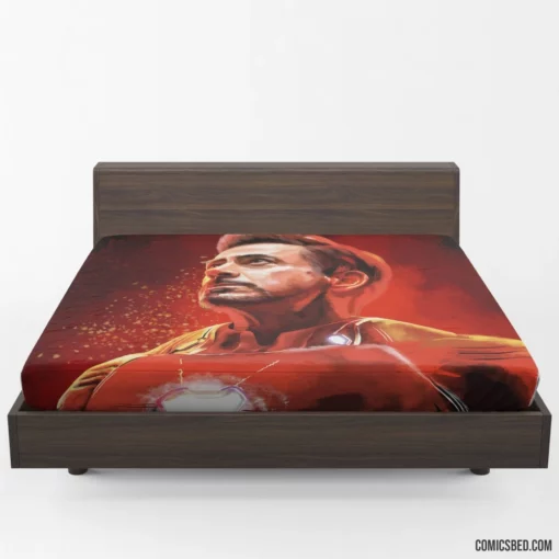 Iron Man Tony Stark Genius Comic Fitted Sheet