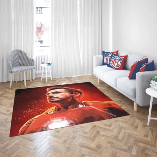 Iron Man Tony Stark Genius Comic Rug 2