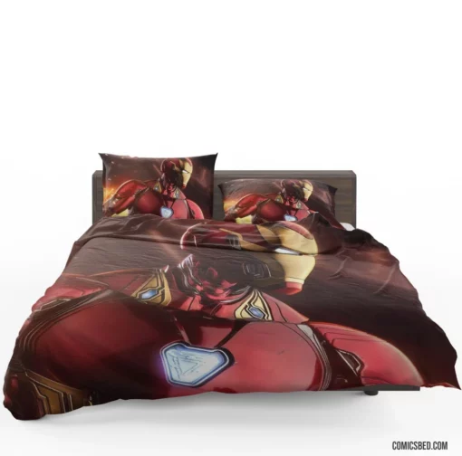 Iron Man Tony Stark Heroic Saga Comic Bedding Set