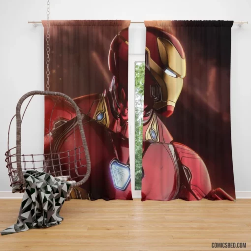 Iron Man Tony Stark Heroic Saga Comic Curtain