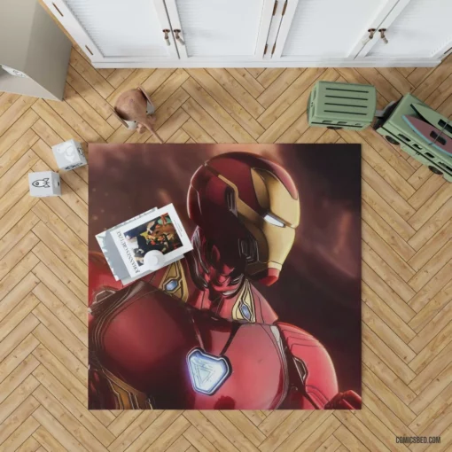 Iron Man Tony Stark Heroic Saga Comic Rug