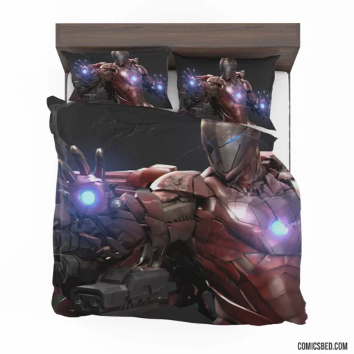 Iron Man Tony Stark Heroic Tale Comic Bedding Set 1