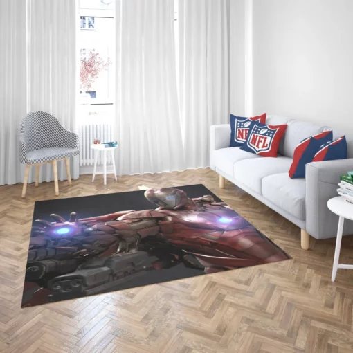 Iron Man Tony Stark Heroic Tale Comic Rug 2