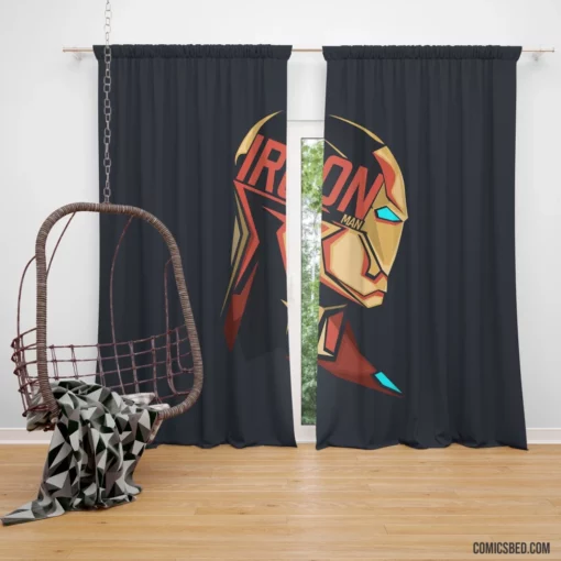 Iron Man Tony Stark Innovations Comic Curtain