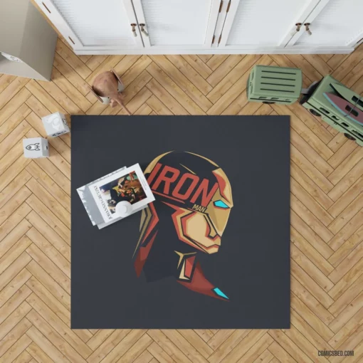 Iron Man Tony Stark Innovations Comic Rug