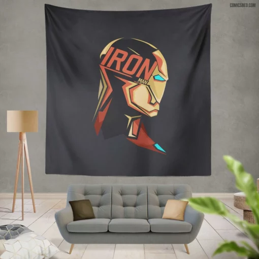 Iron Man Tony Stark Innovations Comic Wall Tapestry