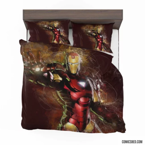 Iron Man Tony Stark Journey Marvel Comic Bedding Set 1