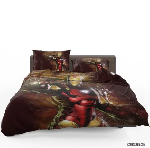 Iron Man Tony Stark Journey Marvel Comic Bedding Set