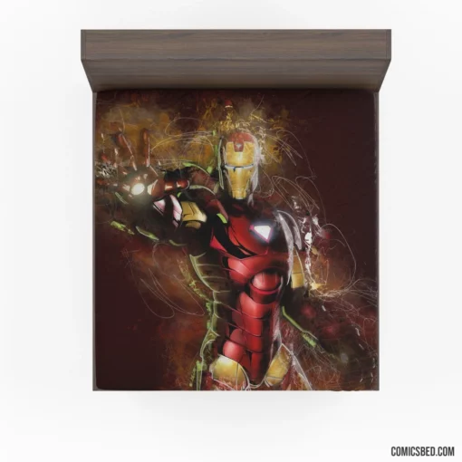 Iron Man Tony Stark Journey Marvel Comic Fitted Sheet 1