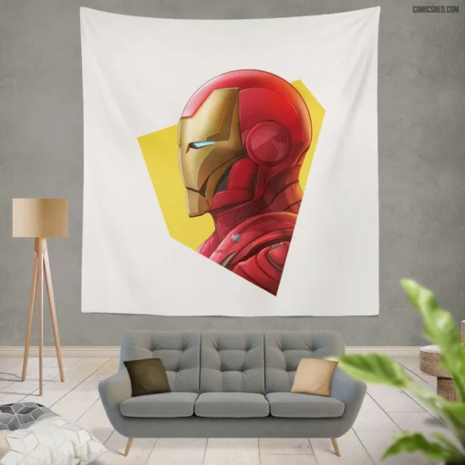 Iron Man Tony Stark Legendary Legacy Comic Wall Tapestry