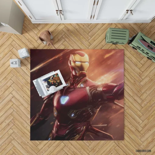 Iron Man Tony Stark Odyssey Comic Rug