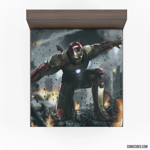 Iron Man Tony Stark Perpetual Legacy Comic Fitted Sheet 1