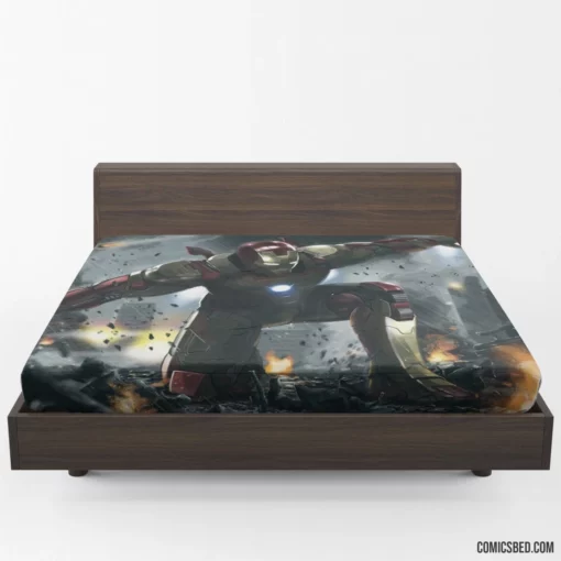 Iron Man Tony Stark Perpetual Legacy Comic Fitted Sheet